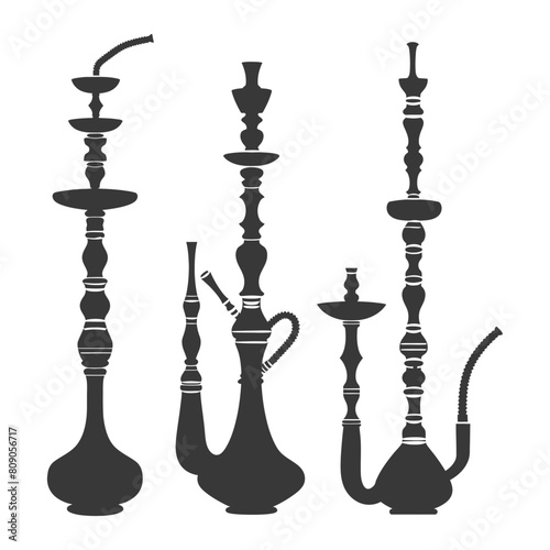 Silhouette Desarj Turkish Hookahs Traditional Shisha black color only