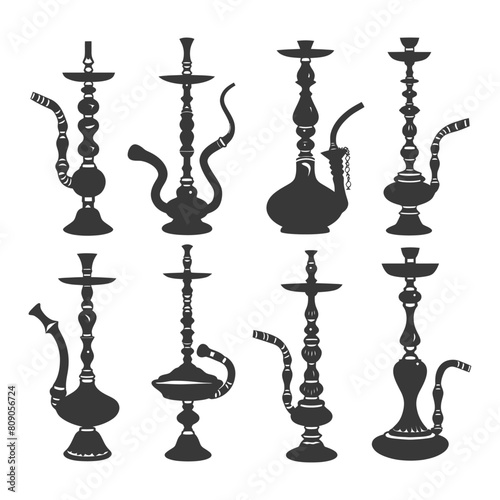 Silhouette Desarj Turkish Hookahs Traditional Shisha black color only