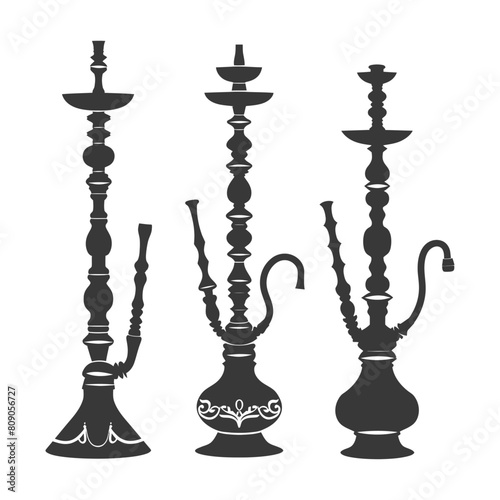 Silhouette Desarj Turkish Hookahs Traditional Shisha black color only