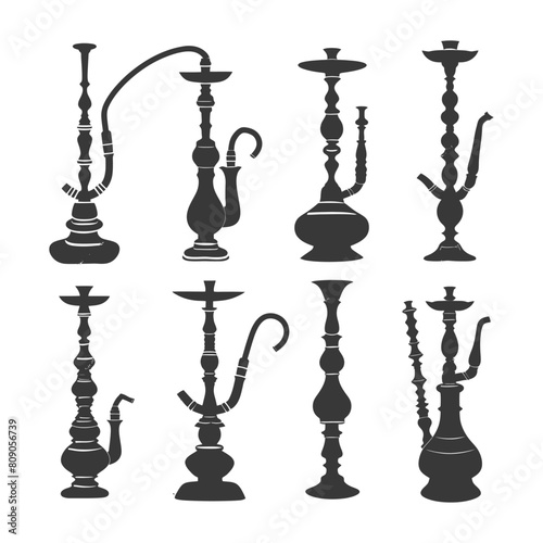Silhouette Desarj Turkish Hookahs Traditional Shisha black color only