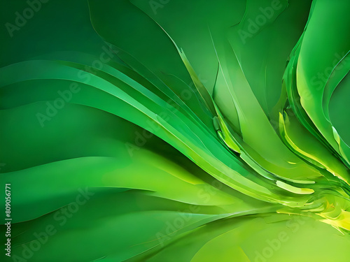 Green wave abstract beautiful background  © Rajeshwari