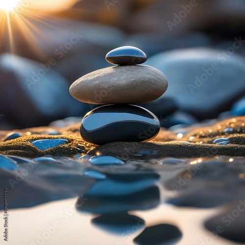 Whispers of Zen  A Stone Symphony in Balance