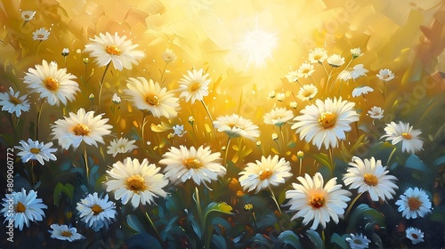 Stunning Daisy Field Bathed...