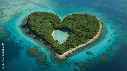 heart shaped island