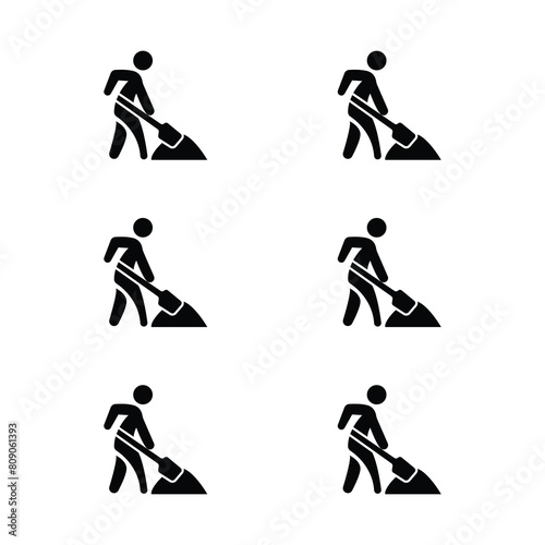 Build and construction icon element set.

