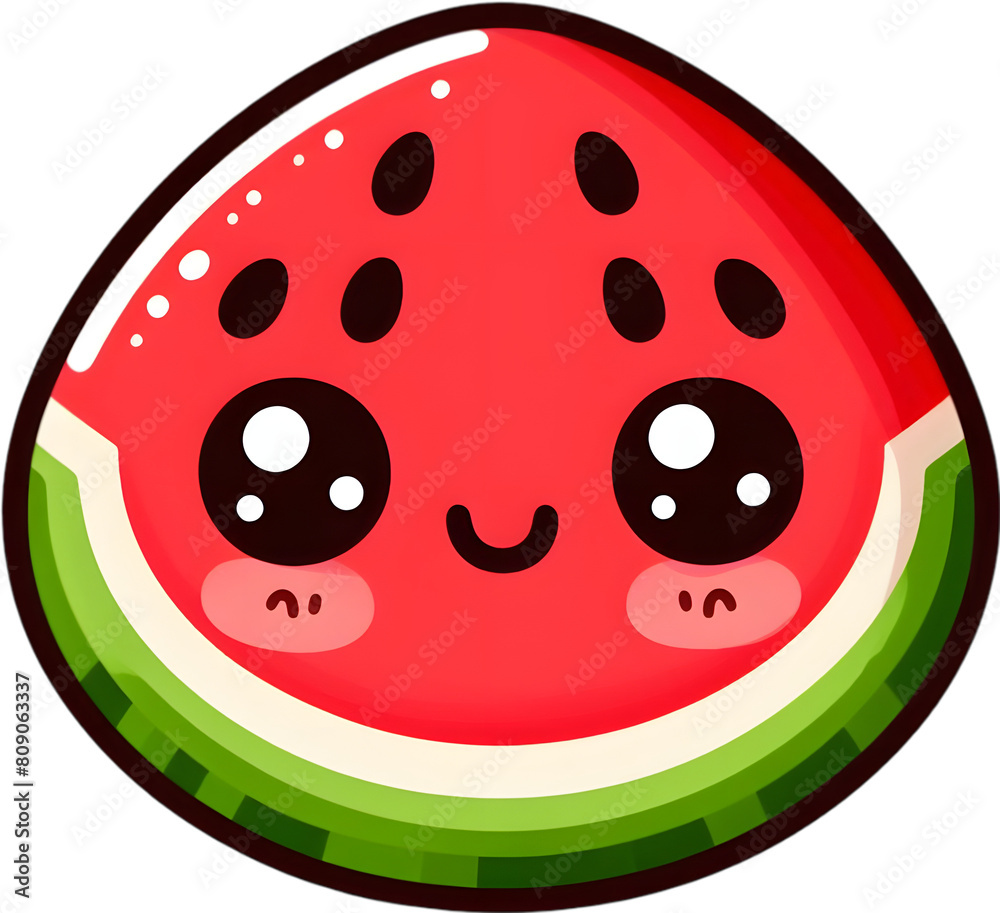 watermelon - 수박. Generative AI watermelon - 수박. Generative AI