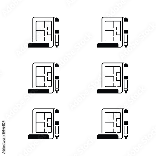 Build and construction icon element set. contractor, worker, architecture Containing crane, building, land, excavator, maintenance, and more. Solid icons vector collection.