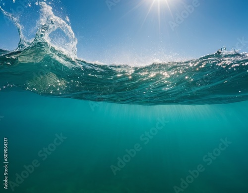 Sea, Blue Water Texture, Generative AI © Dainis
