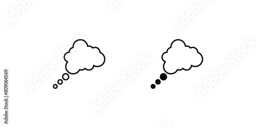 dream icon with white background vector stock illustration