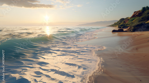 beach with palm trees