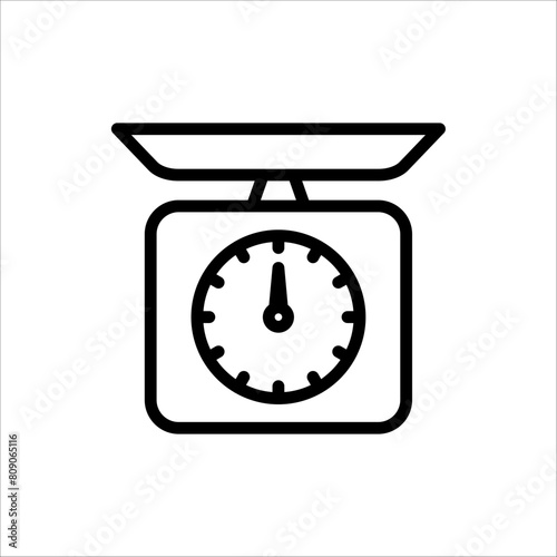 weight icon. scale icon vector illustration isolated on white background