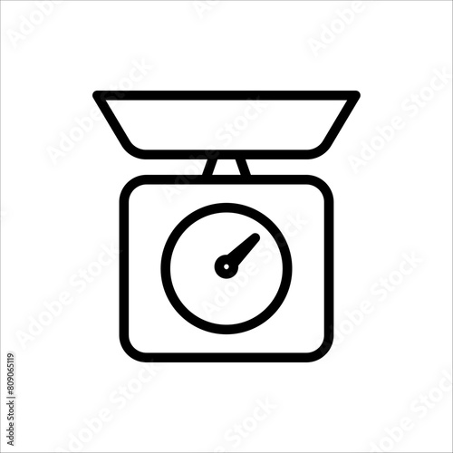 weight icon. scale icon vector illustration isolated on white background