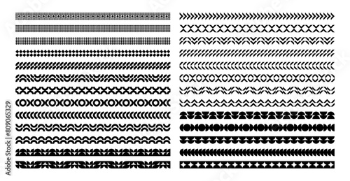 Collection of basic shape abstract divider design