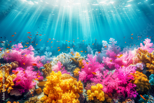 Symphony of Colors: An Underwater Exploration of a Vibrant Coral Reef