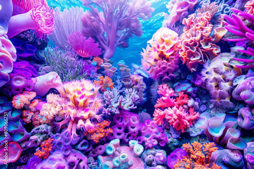 Symphony of Colors  Vibrant Coral Reef Wonderland