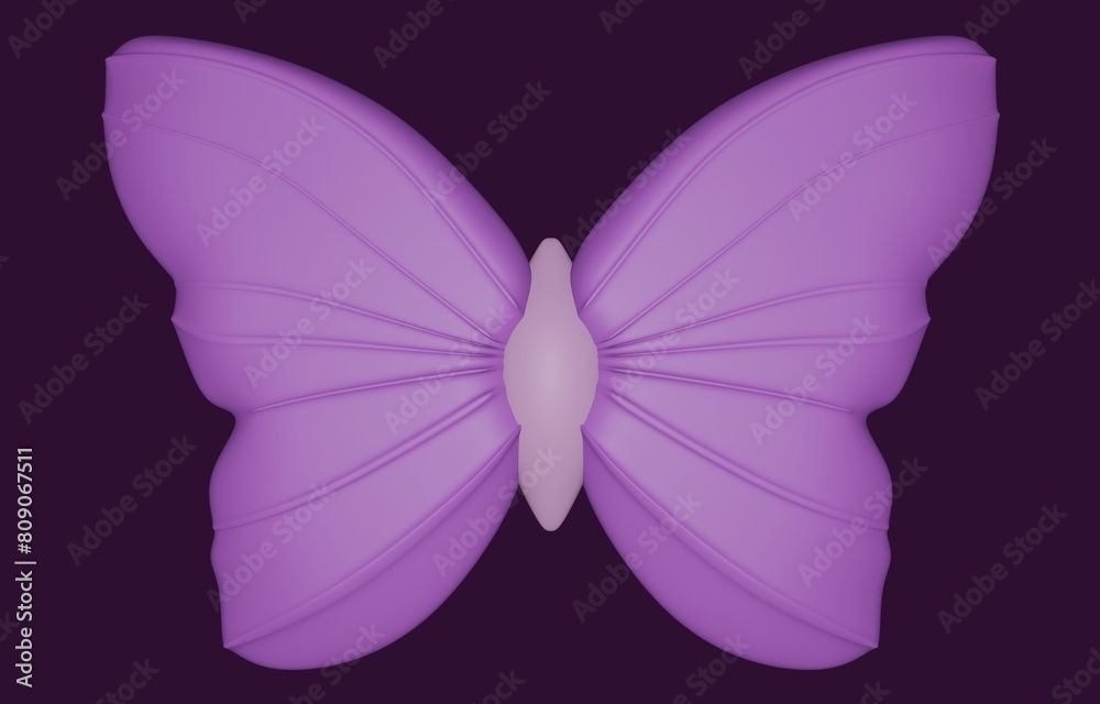 Fototapeta premium butterfly on black background