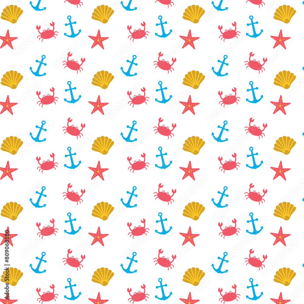 Background with sea pattern 