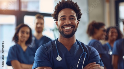 A Confident Healthcare Professional Smiling photo