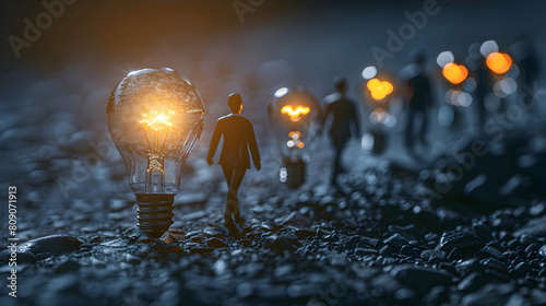 Entrepreneurial Success: Photo Realistic Image of a Serial Entrepreneur Mobilizing Resources to Launch New Business Venture