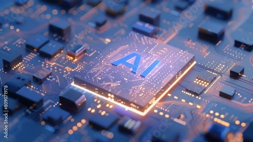 3D rendering of glowing 