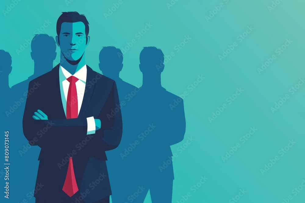Business concept of a businessman in suit Business concept of a businessman in suit
