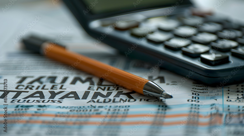 Experienced Tax Consultant Providing Expert Advice on Tax Planning Strategies to Minimize Liabilities and Maximize Savings. Photo Realistic Image in Stock.