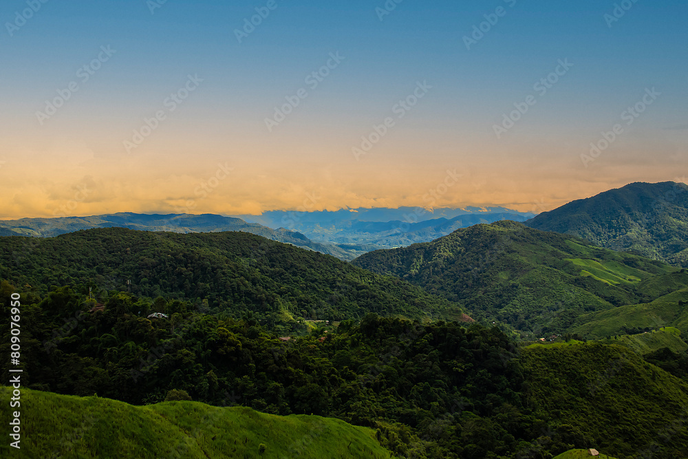 View of the green mountains at Thailand. View of the green mountains at Thailand.