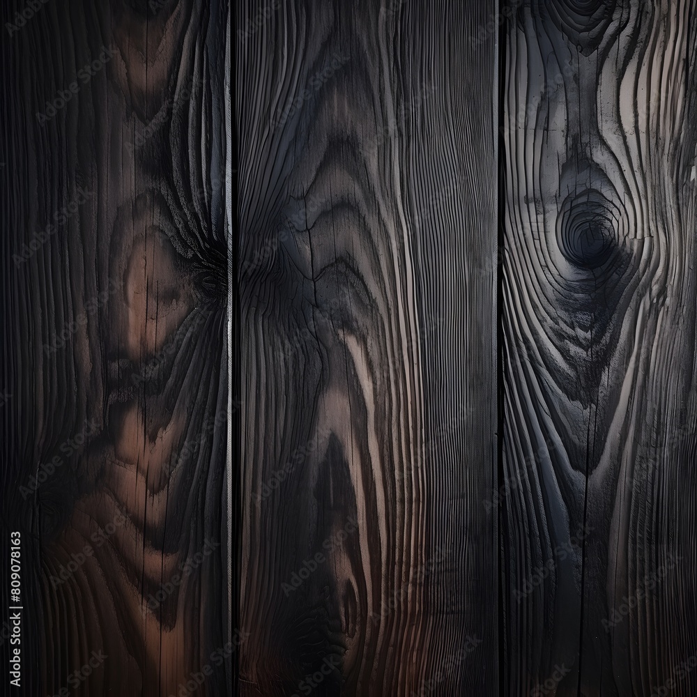 Naklejka premium Dark wooden texture. Rustic wood texture. Generative AI.