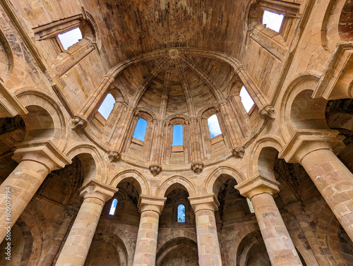 12th century Cistercian monastery of Santa Maria de Moreruela  Granja de la Moreruela  Zamora  Spain