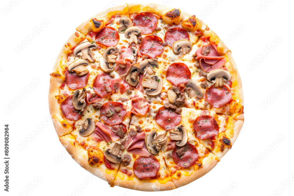 Tasty Hot Pizza Isolated White and Transparent Background Tasty Hot Pizza Isolated White and Transparent Background