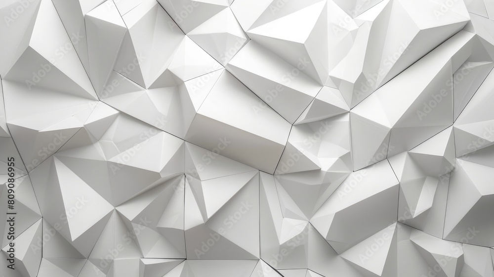 3D rendering of a white geometric shapes. 3D rendering of a white geometric shapes.