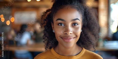 Confident Young Woman in Educational Diversity Video