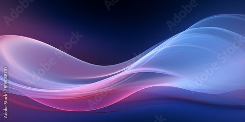 Waves Of Light And Color Creating Peaceful Abstract Background. Generative AI