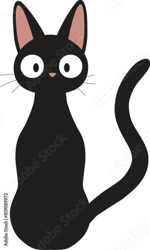 cat illustration stock photo black vector