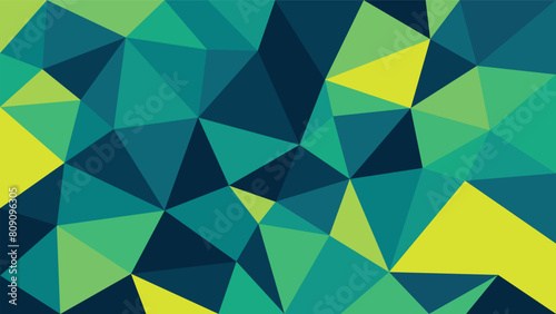 Bright green low poly background