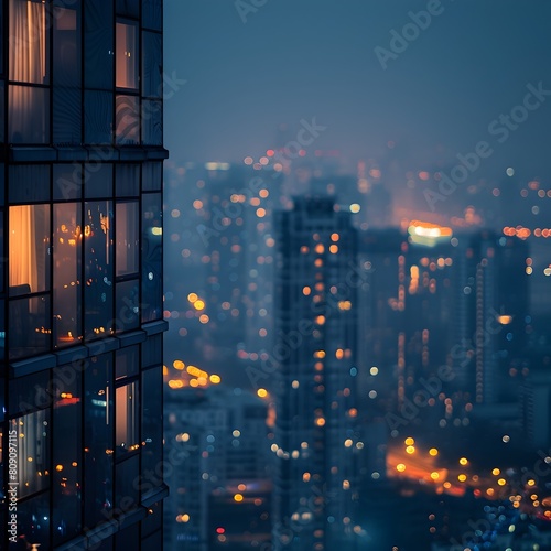 Captivating Cityscape from a High Rise Apartment Embracing the Energy and Allure of New Beginnings in an Urban Metropolis