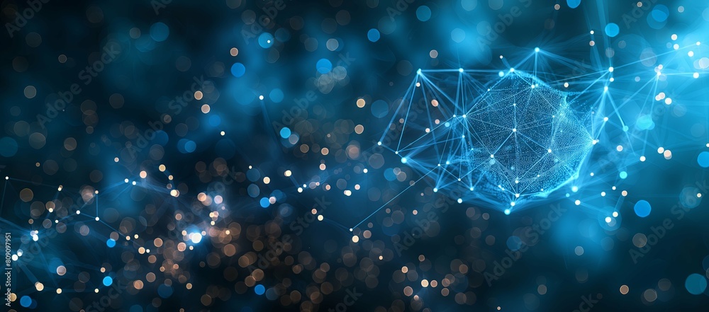 Web background representing AI technology, for business or technology-related concept. This illustration depicts digital technology products or network connections Web background representing AI technology, for business or technology-related concept. This illustration depicts digital technology products or network connections