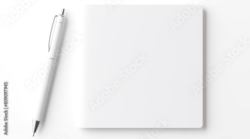 White pen on white background photo