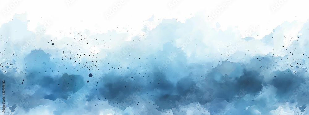 Abstract blue watercolor background for banners or web print