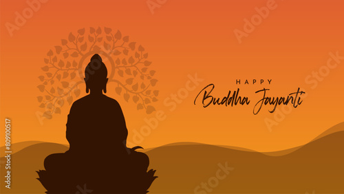 Buddha Purnima  Buddha Jayanti  Happy Vesak Day Social Media Poster