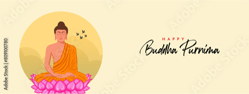 Buddha Purnima, Buddha Jayanti, Happy Vesak Day Social Media Poster