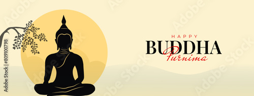 Buddha Purnima, Buddha Jayanti, Happy Vesak Day Social Media Poster