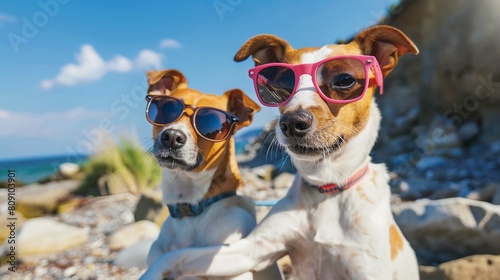 dog on beach © Muhammad