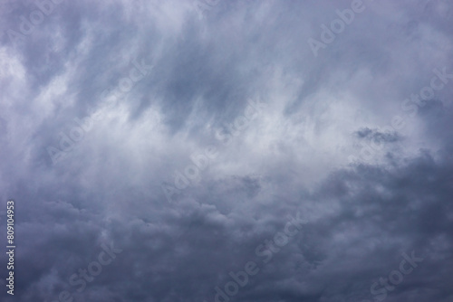background in the form of a cloudy gray sky. photo
