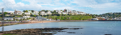Quadro su tela Torquay seafront aerial panorama image
