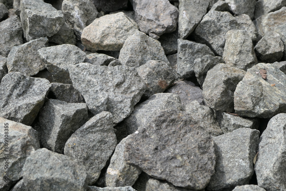 Picture filling gray granite stones Picture filling gray granite stones