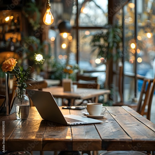 Cozy Coffee Shop Workspace with High Speed Internet and Power Outlets for Productive Meetings and