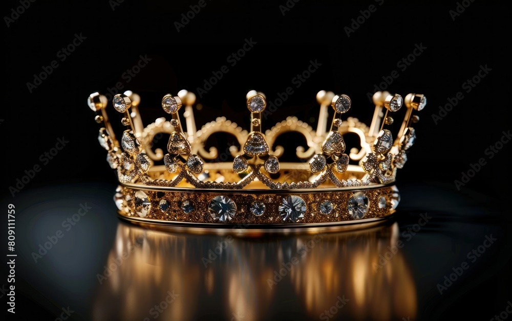 Elegant Golden Crown Adorned with Gems Elegant Golden Crown Adorned with Gems