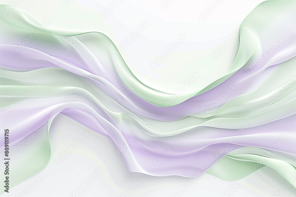 Muted lavender and bright sage green tiddle waves, forming a subtle yet appealing contrast on a solid white background. Muted lavender and bright sage green tiddle waves, forming a subtle yet appealing contrast on a solid white background.