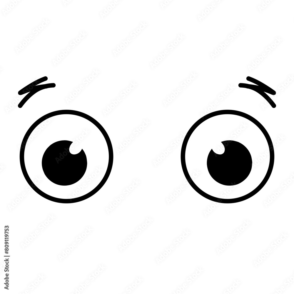 Obraz premium Cartoon Cute eyes